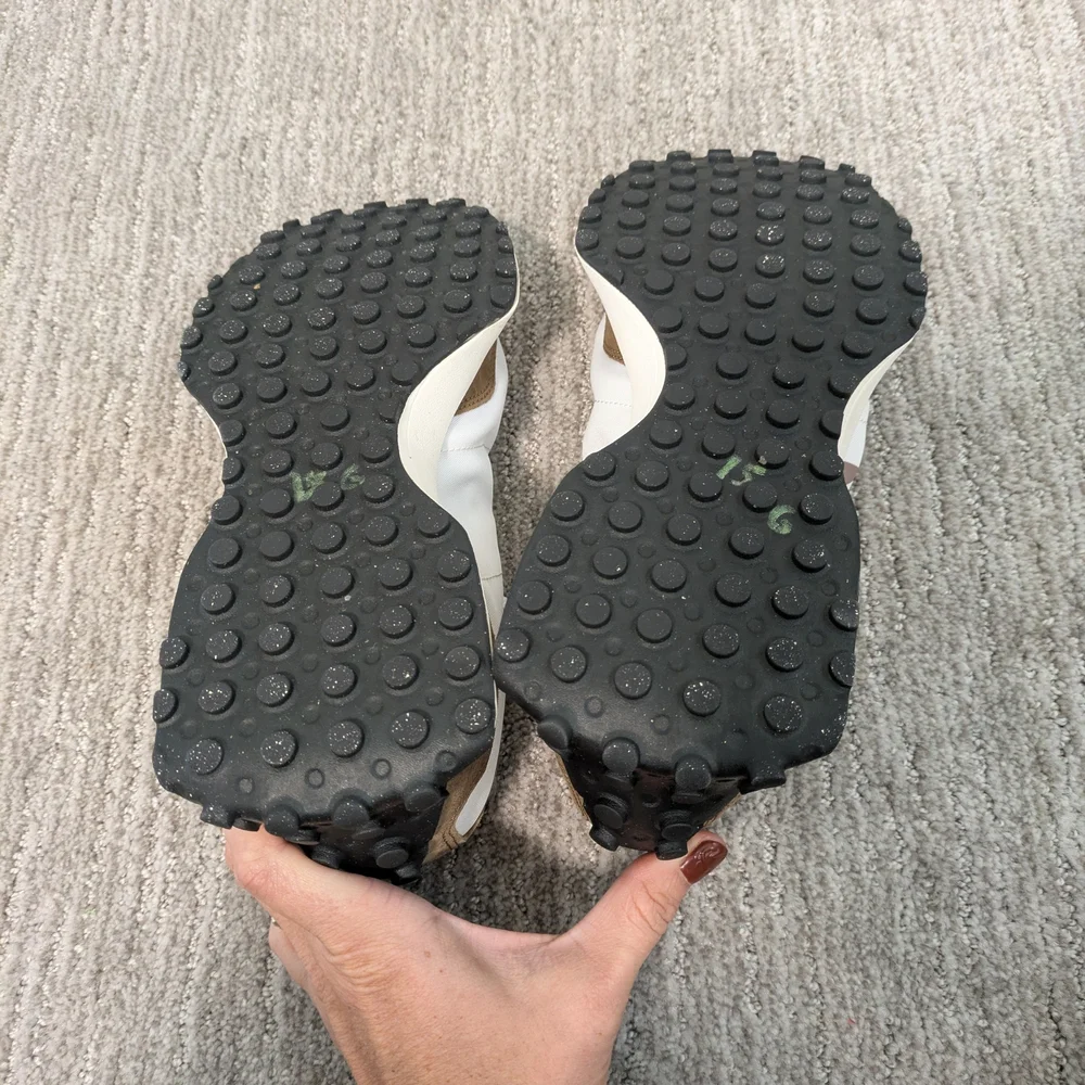 New Balance Brown and White Athletic Shoes - Picture 7 of 7